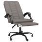 Preview: Bürostuhl mit Liegefunktion Taupe Stoff
