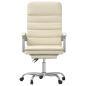 Preview: Bürostuhl mit Massagefunktion Creme Kunstleder