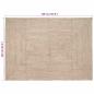 Preview: Teppich Natur und Weiß 240 x 340 cm Jute