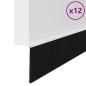 Preview: Selbstklebende Türbürstendichtungen 12 pcs Weiß 100 cm