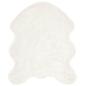 Preview: Kunstfell Schaffellteppich Weiß 50 x 80 cm Polyester
