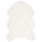 Preview: Kunstfell Schaffellteppich Weiß 60 x 90 cm Polyester