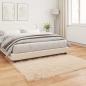 Preview: Teppich aus Kunstschaffell TAFALLA Beige 160 x 160 cm Polyester