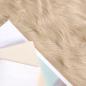 Preview: Kunstfell Schaffellteppich Beige 60 x 90 cm Polyester