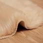 Preview: Kunstfell Schaffellteppich Beige 80 x 120 cm Polyester