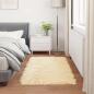 Preview: Teppich aus Kunstschaffell TAFALLA Creme 80 x 150 cm Polyester
