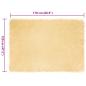 Preview: Kunstfell Schaffellteppich Creme 120 x 170 cm Polyester