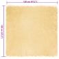 Preview: Kunstfell Schaffellteppich Creme 120 x 120 cm Polyester