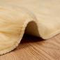 Preview: Kunstfell Schaffellteppich Creme 200 x 200 cm Polyester