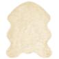 Preview: Kunstfell Schaffellteppich Creme 50 x 80 cm Polyester