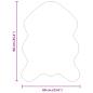Preview: Kunstfell Schaffellteppich Creme 60 x 90 cm Polyester