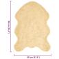 Preview: Kunstfell Schaffellteppich Creme 60 x 90 cm Polyester