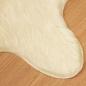 Preview: Kunstfell Schaffellteppich Creme 80 x 120 cm Polyester