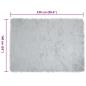 Preview: Kunstfell Schaffellteppich Grau 160 x 230 cm Polyester