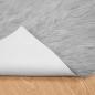 Preview: Kunstfell Schaffellteppich Grau 240 x 340 cm Polyester
