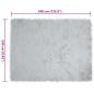Preview: Kunstfell Schaffellteppich Grau 240 x 340 cm Polyester