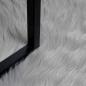 Preview: Teppich aus Kunstschaffell TAFALLA Grau Ø 160 cm Polyester