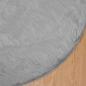Preview: Teppich aus Kunstschaffell TAFALLA Grau Ø 160 cm Polyester