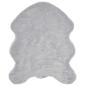 Preview: ARDEBO.de - Teppich aus Kunstschaffell TAFALLA Grau 50 x 80 cm Polyester