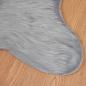 Preview: Kunstfell Schaffellteppich Grau 60 x 90 cm Polyester