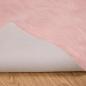 Preview: ARDEBO.de - Kunstfell Schaffellteppich Rosa 60 x 110 cm Polyester