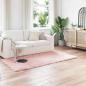 Preview: ARDEBO.de - Kunstfell Schaffellteppich Rosa 80 x 200 cm Polyester