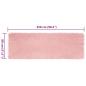 Preview: Kunstfell Schaffellteppich Rosa 80 x 250 cm Polyester
