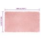 Preview: Kunstfell Schaffellteppich Rosa 100 x 200 cm Polyester
