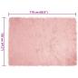 Preview: Kunstfell Schaffellteppich Rosa 120 x 170 cm Polyester