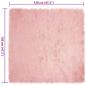 Preview: Kunstfell Schaffellteppich Rosa 120 x 120 cm Polyester