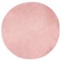 Preview: ARDEBO.de - Kunstfell Schaffellteppich Rosa 80 x 80 cm Polyester