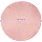 Preview: Kunstfell Schaffellteppich Rosa 80 x 80 cm Polyester