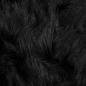 Preview: Kunstfell Schaffellteppich Schwarz 80 x 250 cm Polyester