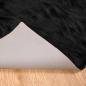 Preview: Kunstfell Schaffellteppich Schwarz 80 x 250 cm Polyester