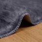 Preview: Kunstfell Schaffellteppich Anthrazit 100 x 100 cm Polyester