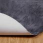 Preview: Kunstfell Schaffellteppich Anthrazit 100 x 100 cm Polyester