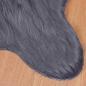 Preview: Kunstfell Schaffellteppich Anthrazit 60 x 90 cm Polyester