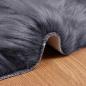 Preview: Kunstfell Schaffellteppich Anthrazit 60 x 90 cm Polyester