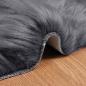 Preview: Kunstfell Schaffellteppich Anthrazit 80 x 120 cm Polyester