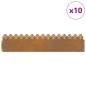 Preview: Rasenkanten 10 pcs Rostig 103 x 0,05 x 22 cm Wetterfeststahl
