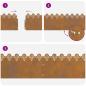 Preview: Rasenkanten 30 pcs Rostig 103 x 0,05 x 22 cm Wetterfeststahl