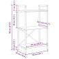 Preview: Bücherregal Geräucherte Eiche 56 x 34 x 96 cm Holzwerkstoff