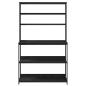 Preview: Küchenregal Schwarz Eichen-Optik 100 x 40 x 168 cm