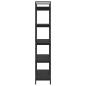 Preview: Bücherregal Schwarz Eichen-Optik 100 x 33,5 x 178 cm