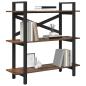 Preview: Bücherregal 3 Ebenen 100 x 33,5 x 102 cm Holzwerkstoff
