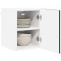 Preview: Wandschrank PORTO 2 stk. Schwarz Holzwerkstoff