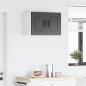 Preview: Wandschrank PORTO 2 stk. Schwarz Holzwerkstoff