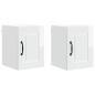 Preview: Küchenwandschrank mit Tür 2 pcs Hochglanz Weiß 30 x 31 x 40 cm