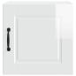 Preview: Küchenwandschrank mit Tür 2 pcs Hochglanz Weiß 40 x 31 x 40 cm