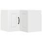 Preview: Küchenwandschrank mit Regal Weiß 57 x 57 x 40 cm Holzwerkstoff